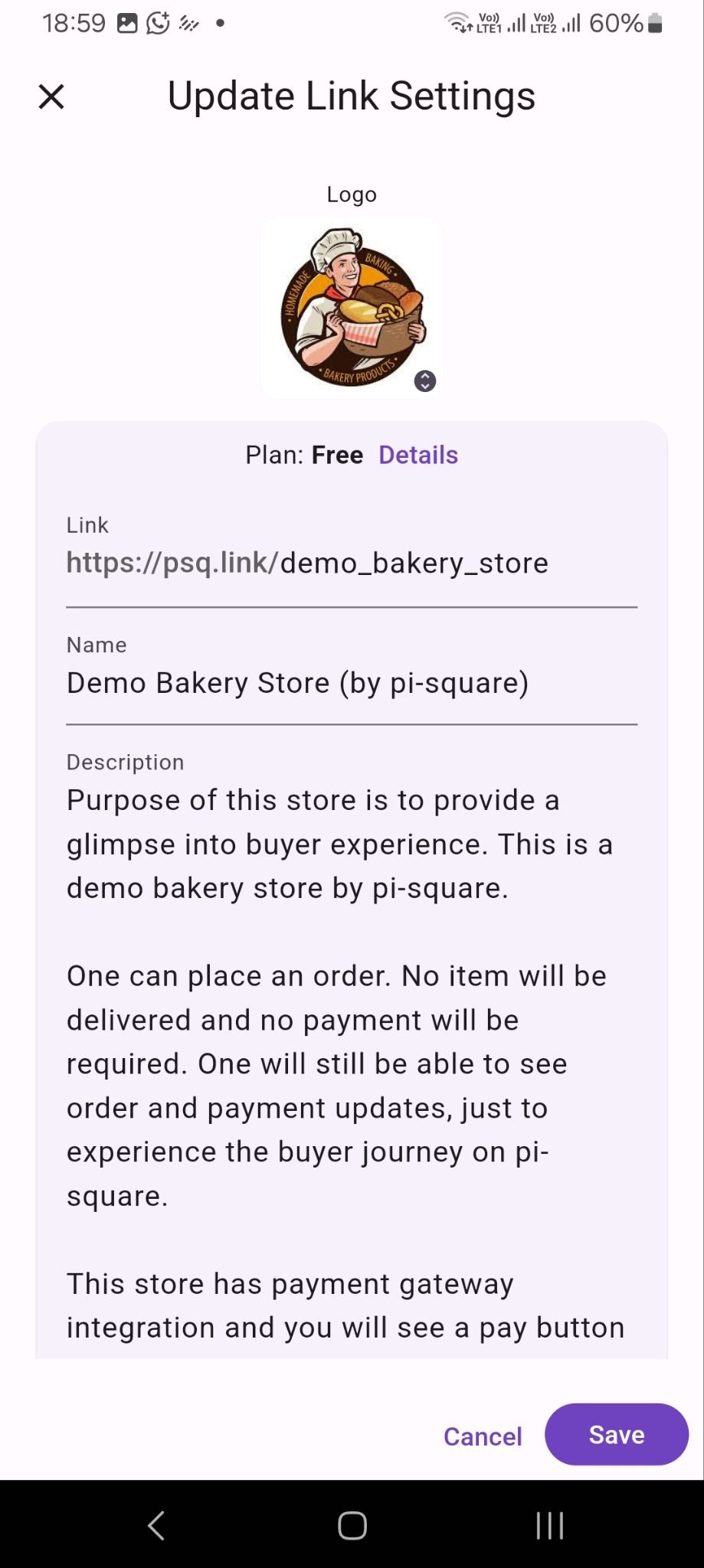 Seller dashboard mobile screenshot showing catalog, inventory, or order management